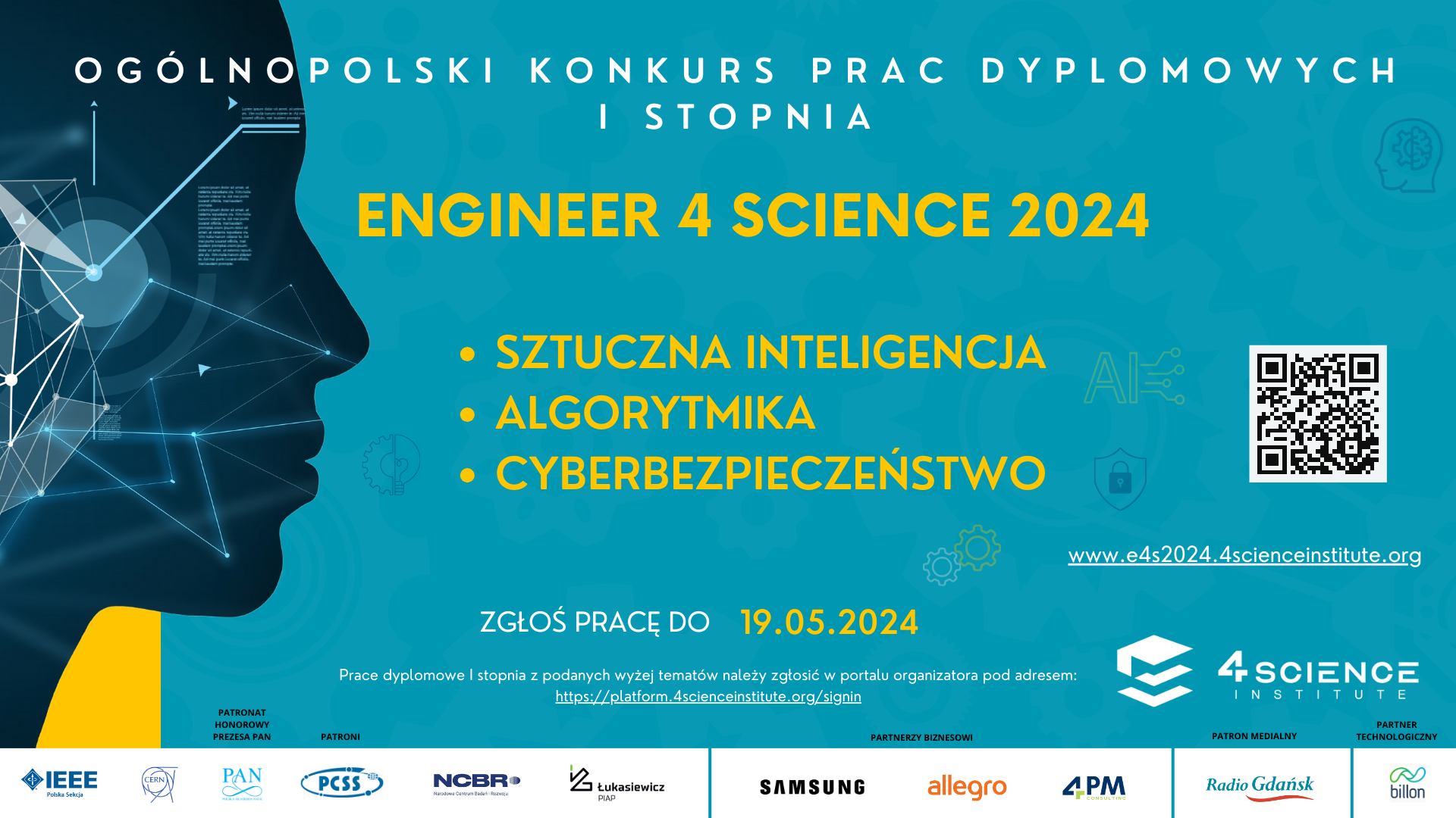 Ogólnopolski Konkurs Prac Dyplomowych I stopnia - Sztuczna inteligencja, algorytmika, cyberbezpieczeństwo. Zgłoś pracę do 19 maja 2024 r.