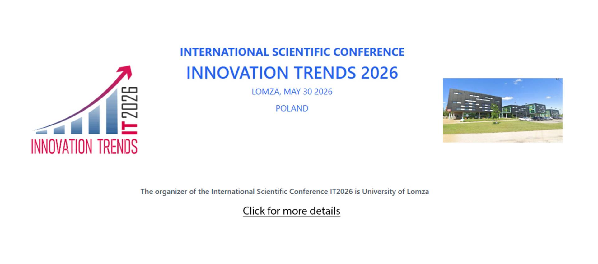 logo International Scientific Conference InnovationTrends