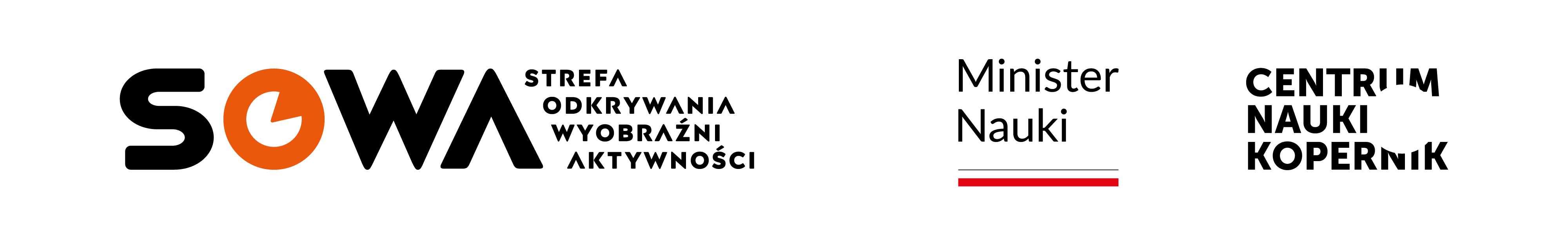 logo sowa, ministra nauki i centrum nauki kopernik