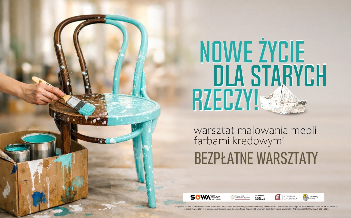 Warsztat malowania mebli farbami kredowymi – nowe życie dla starych rzeczy!