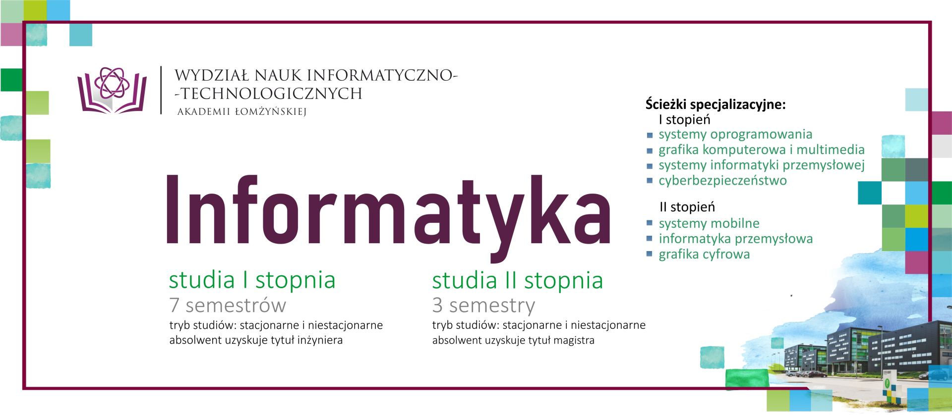 Informatyka I stopnia i II stopnia