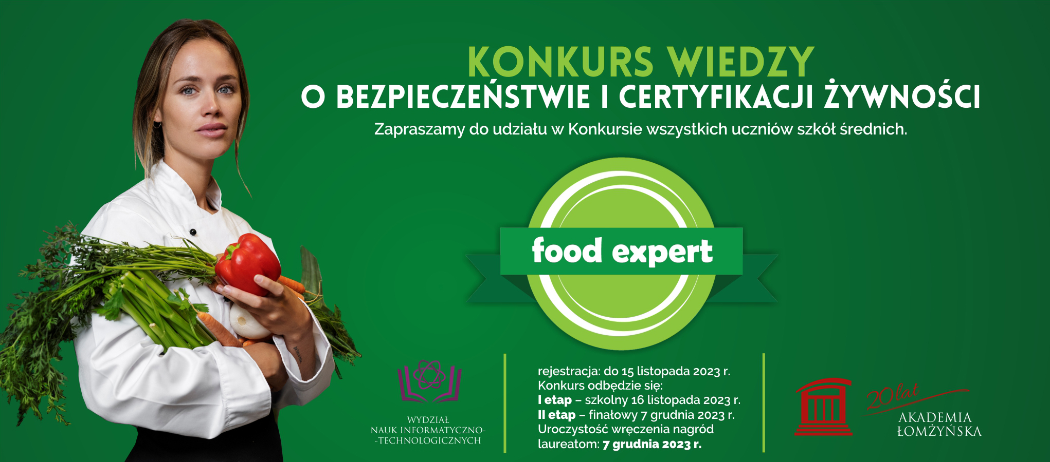 Baner reklamowy konkursu FoodExpert