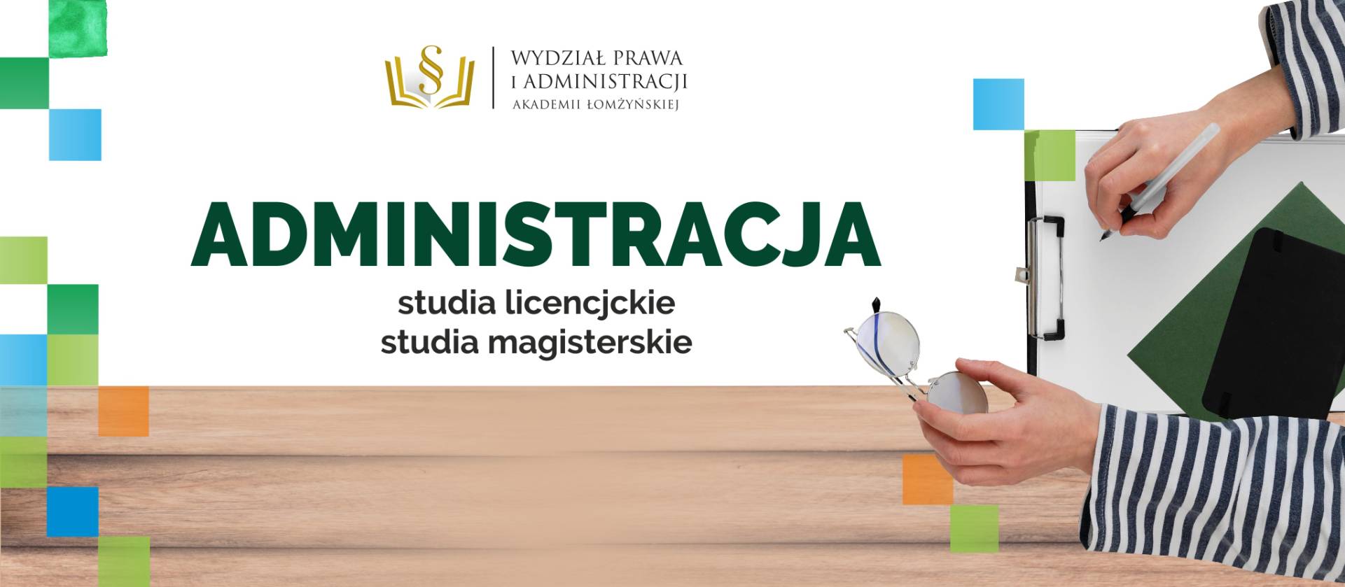 administracja studia licencjackie i magisterskie logo wydziału