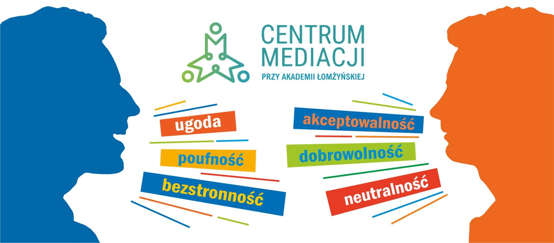 centrum mediacji dwie osoby ozmawiaja ze soba